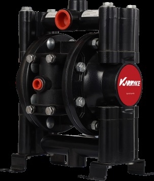 0.6 Aluminium Alloy Casing Air Compressor Drive Operation Double Diaphragm Pump With Buna Diaphragm