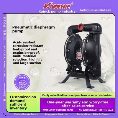 Kairuike DN40 Aluminum Alloy Ceramic Pump Xiglanda Beidu 1.5inch Pneumatic Diaphragm Sludge Pump Custom Cable Length Wholesale